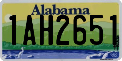AL license plate 1AH2651