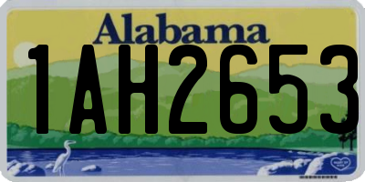 AL license plate 1AH2653