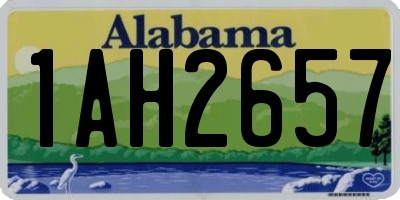 AL license plate 1AH2657