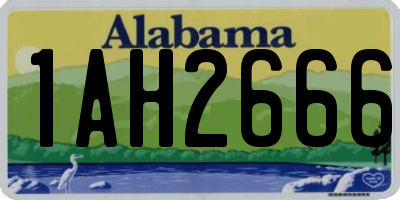 AL license plate 1AH2666