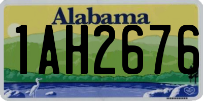 AL license plate 1AH2676