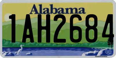 AL license plate 1AH2684