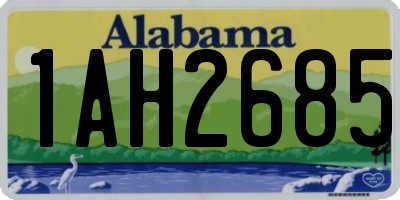 AL license plate 1AH2685