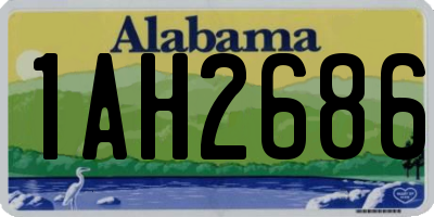 AL license plate 1AH2686