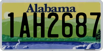 AL license plate 1AH2687