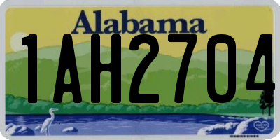 AL license plate 1AH2704