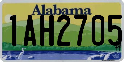 AL license plate 1AH2705
