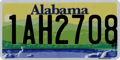 AL license plate 1AH2708
