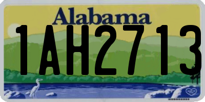 AL license plate 1AH2713