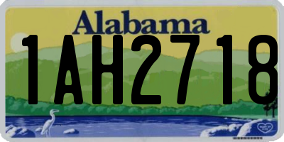 AL license plate 1AH2718