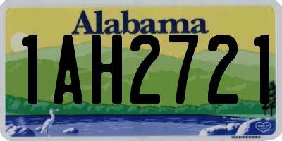 AL license plate 1AH2721