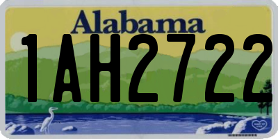AL license plate 1AH2722
