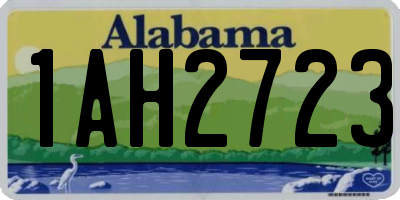 AL license plate 1AH2723