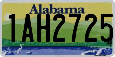 AL license plate 1AH2725
