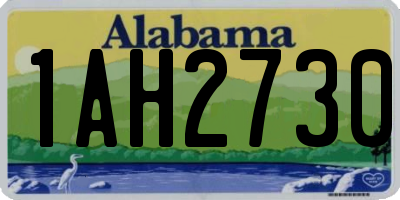 AL license plate 1AH2730