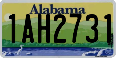 AL license plate 1AH2731