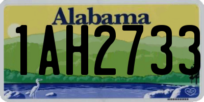 AL license plate 1AH2733