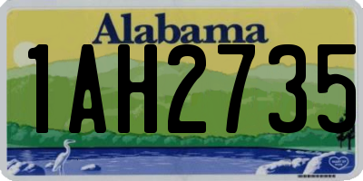 AL license plate 1AH2735