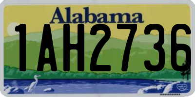 AL license plate 1AH2736