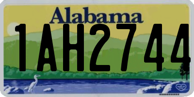 AL license plate 1AH2744