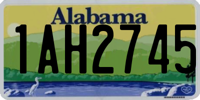 AL license plate 1AH2745
