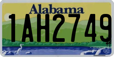 AL license plate 1AH2749