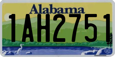 AL license plate 1AH2751