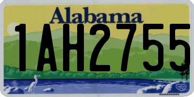 AL license plate 1AH2755