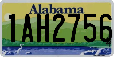 AL license plate 1AH2756