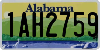 AL license plate 1AH2759
