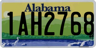 AL license plate 1AH2768