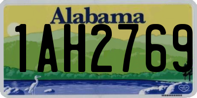 AL license plate 1AH2769