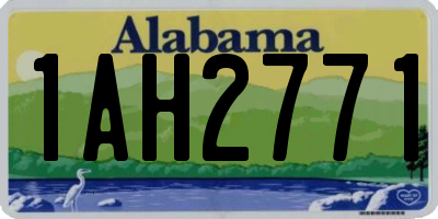 AL license plate 1AH2771