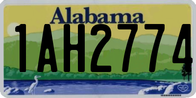 AL license plate 1AH2774