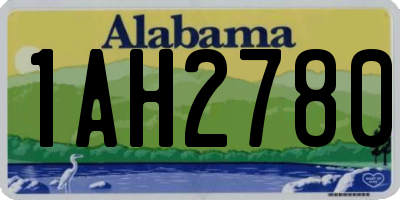 AL license plate 1AH2780