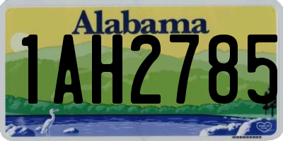 AL license plate 1AH2785