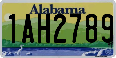 AL license plate 1AH2789