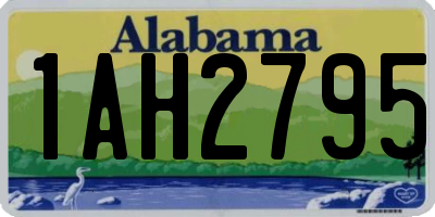 AL license plate 1AH2795