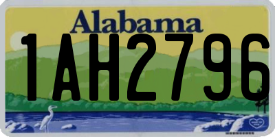 AL license plate 1AH2796