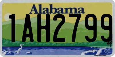 AL license plate 1AH2799