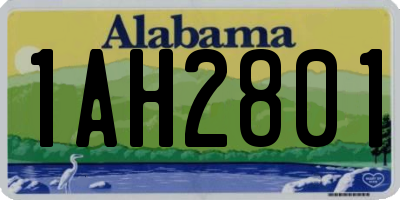 AL license plate 1AH2801