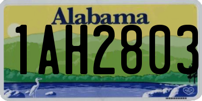 AL license plate 1AH2803