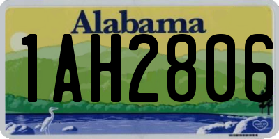 AL license plate 1AH2806
