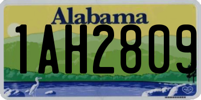 AL license plate 1AH2809