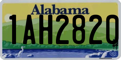 AL license plate 1AH2820