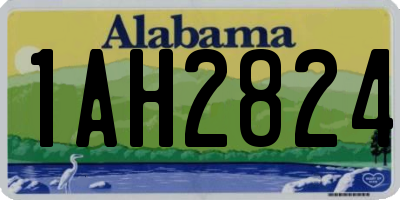 AL license plate 1AH2824