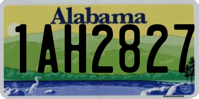 AL license plate 1AH2827