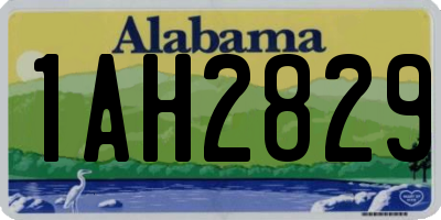 AL license plate 1AH2829