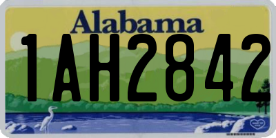 AL license plate 1AH2842