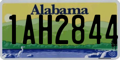 AL license plate 1AH2844